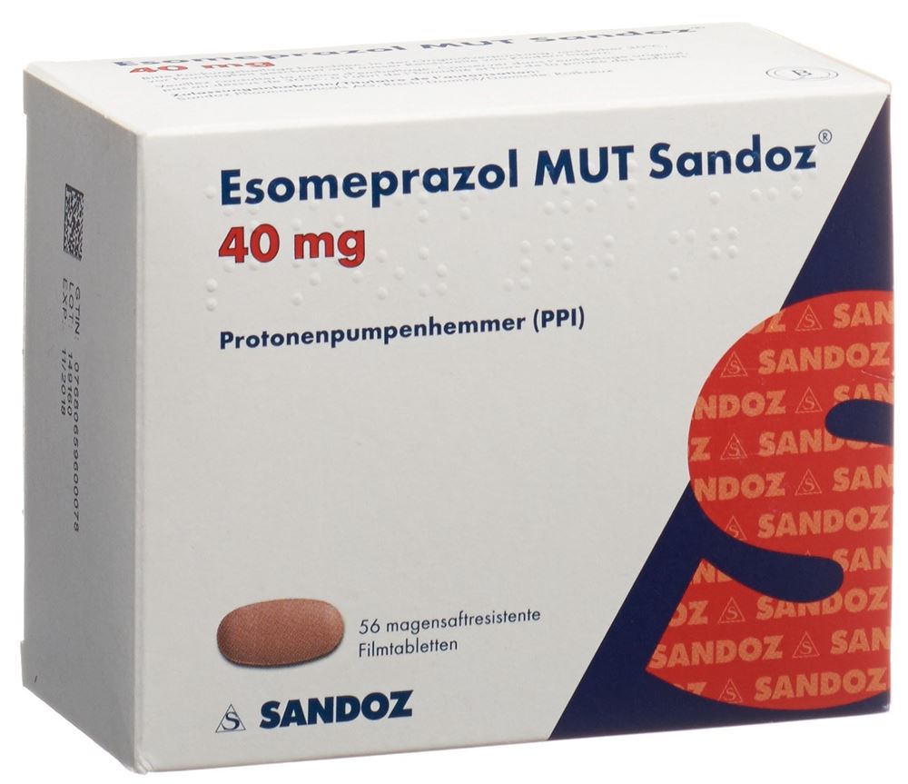 ESOMEPRAZOLE MUT Sandoz 40 mg, image principale