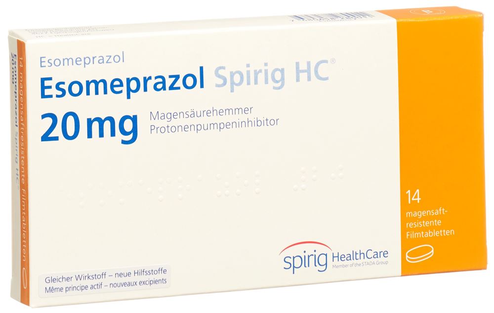 ESOMEPRAZOLE Spirig HC 20 mg, image principale