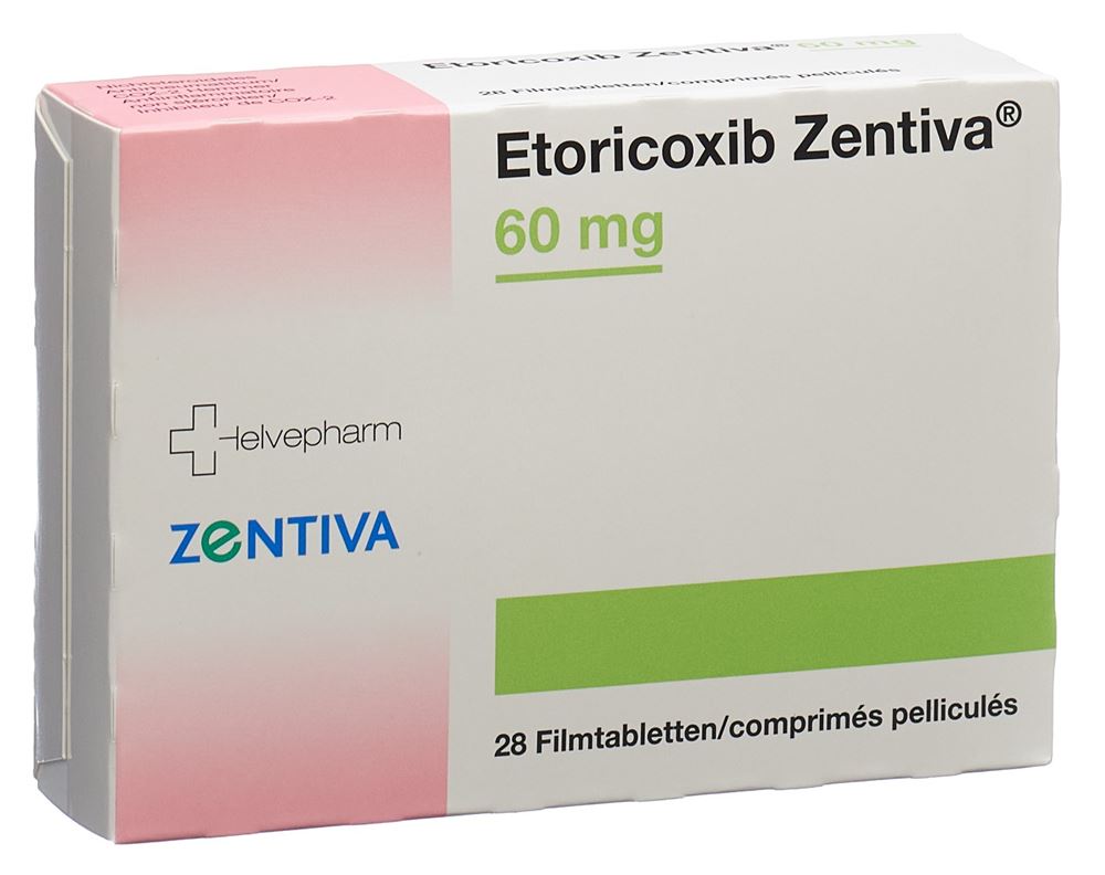 ETORICOXIB Zentiva 60 mg, image principale ETORICOXIB Zentiva 60 mg, image principale