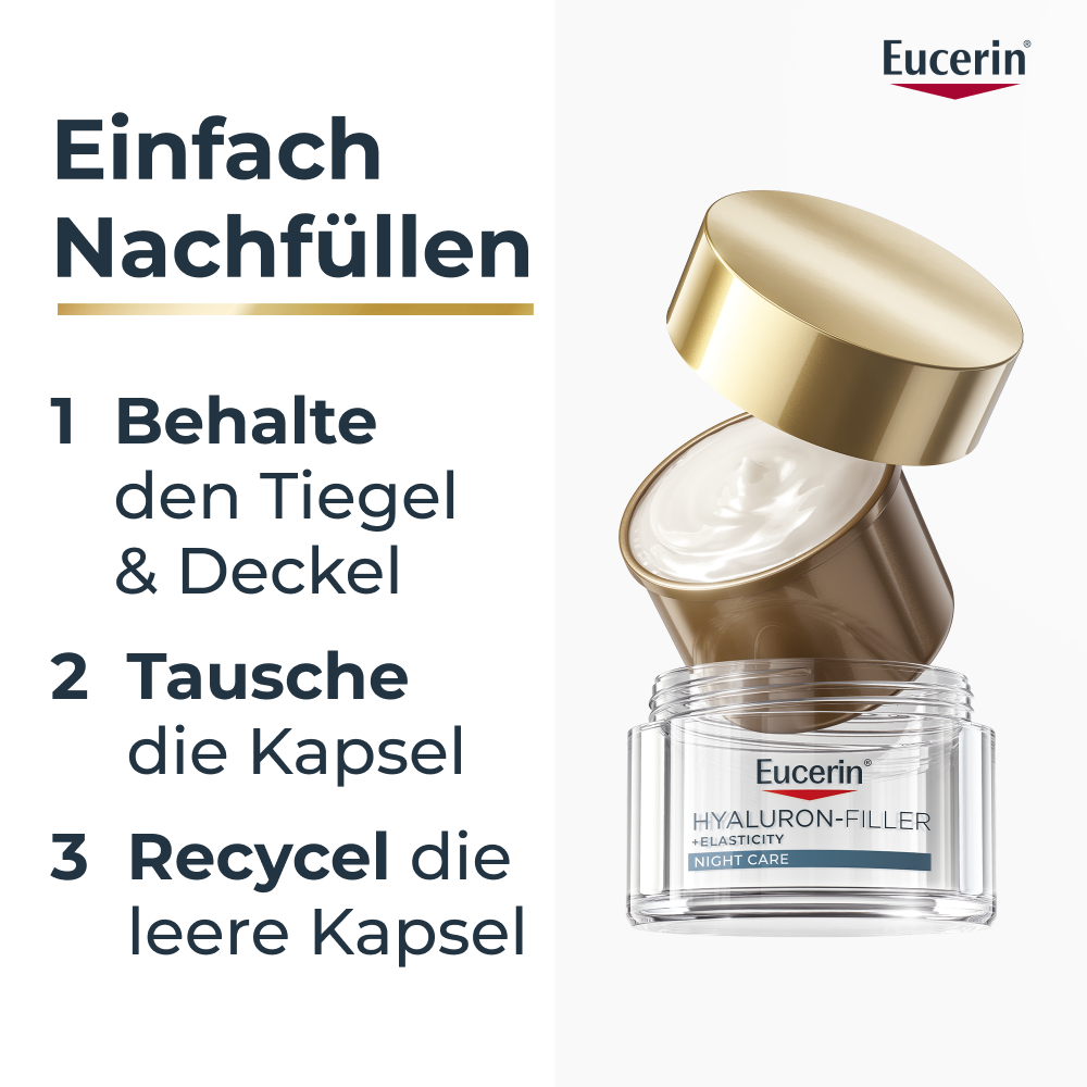 EUCERIN HYALURON-FILLER + ELASTICITY soin de nuit, image 3 sur 5