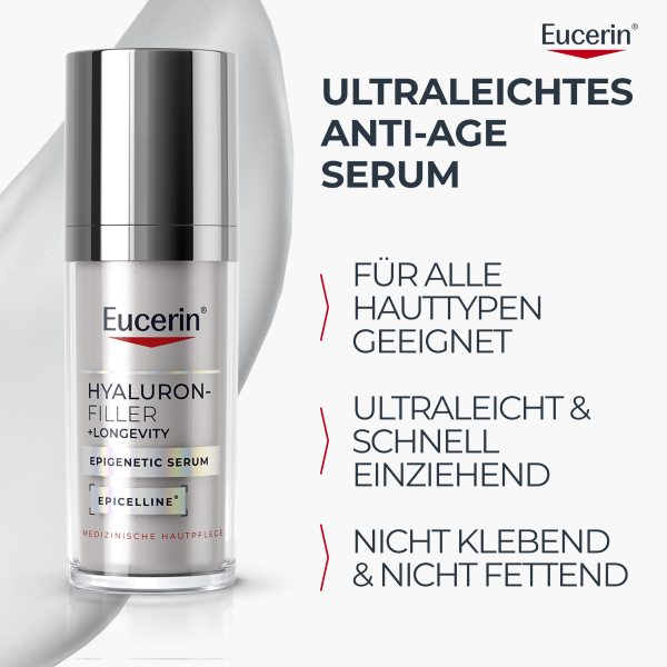 EUCERIN HYALURON-FILLER + LONGEVITY sérum épigénétique, image 4 sur 5
