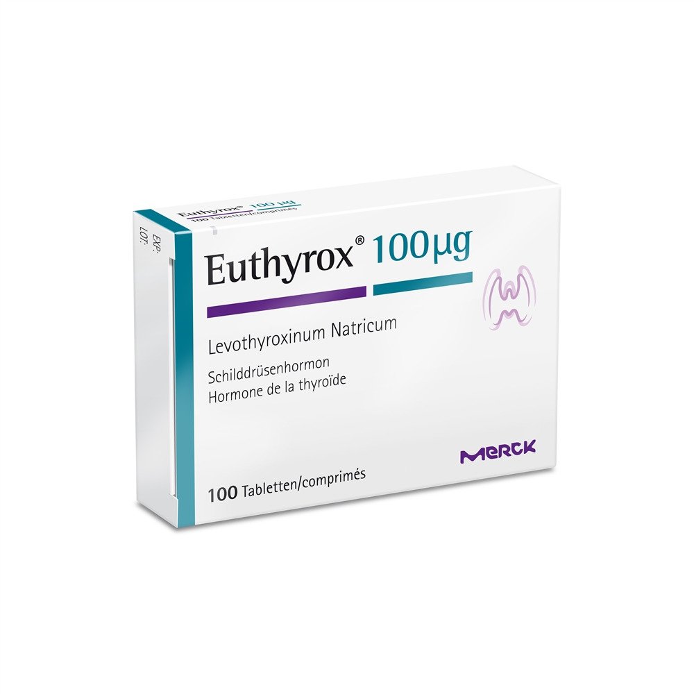 EUTHYROX cpr 100 mcg blist 100 pce, image principale