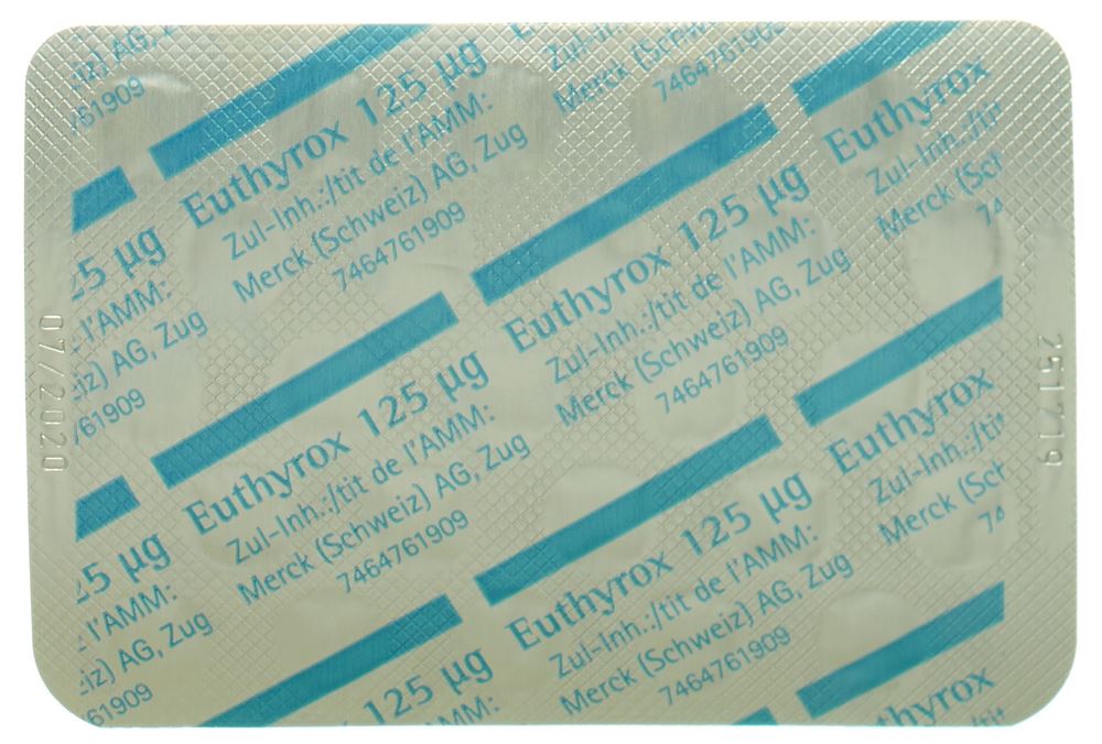 EUTHYROX cpr 125 mcg blist 100 pce, image 2 sur 3