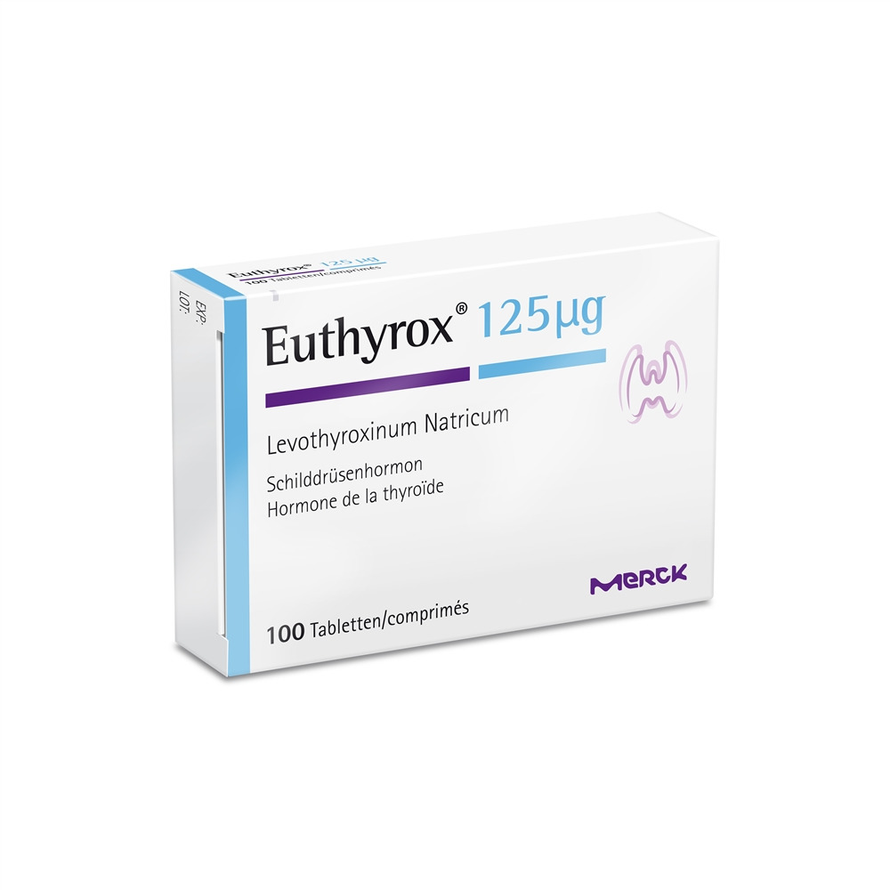 EUTHYROX cpr 125 mcg blist 100 pce, image principale