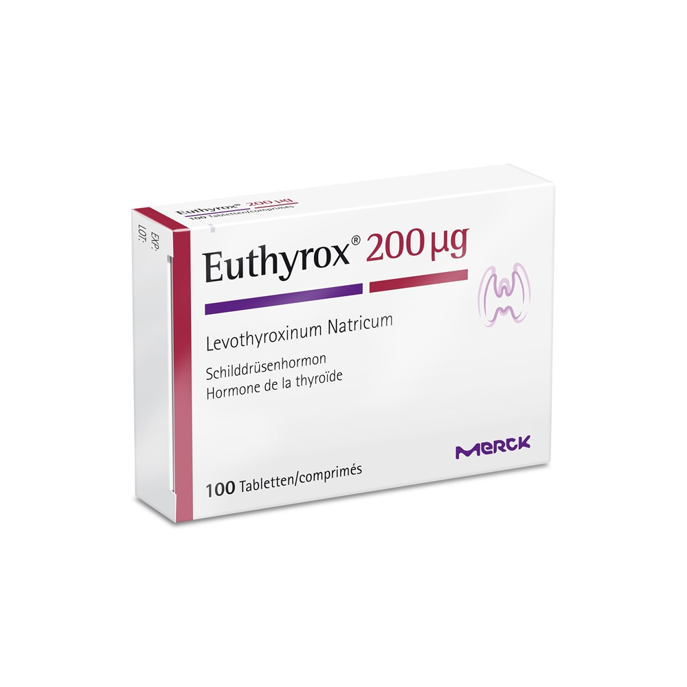 EUTHYROX cpr 200 mcg blist 100 pce, image principale