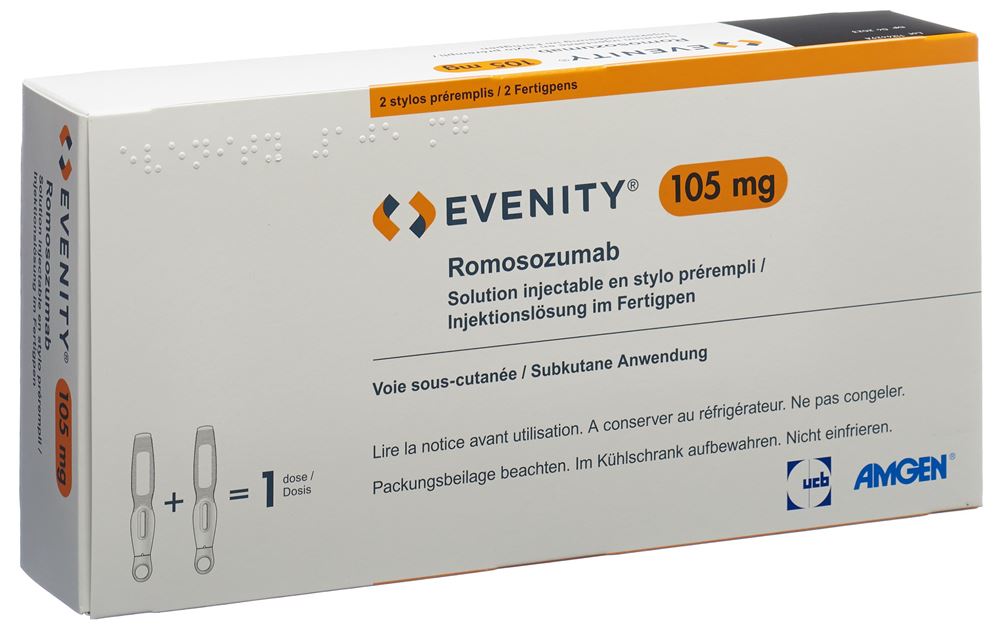 EVENITY Inj Lös 105 mg/1.17ml Fertigpen Fertpen 2 Stk, Hauptbild