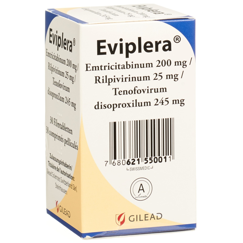 EVIPLERA Filmtabl 200mg/25mg/245mg Ds 30 Stk, Bild 2 von 2