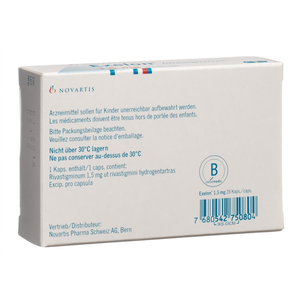 EXELON Kaps 1.5 mg Blist 28 Stk, Bild 2 von 2