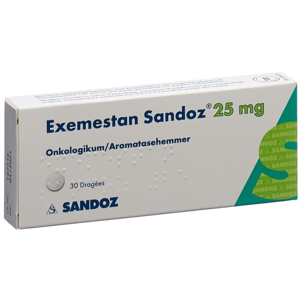 EXEMESTANE Sandoz 25 mg, Hauptbild