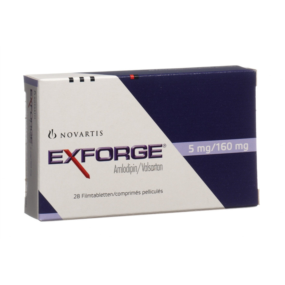 EXFORGE cpr pell 5mg/160mg blist 28 pce, image principale