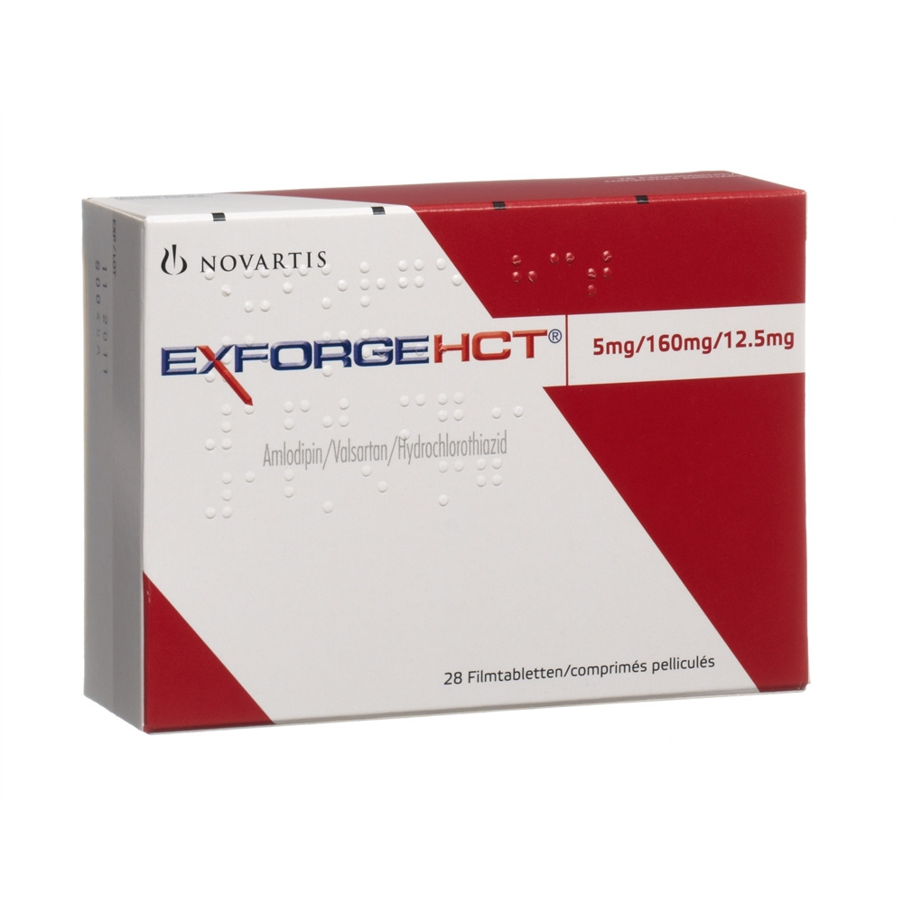 EXFORGE Filmtabl 5mg/160mg/12.5mg Blist 28 Stk, Hauptbild