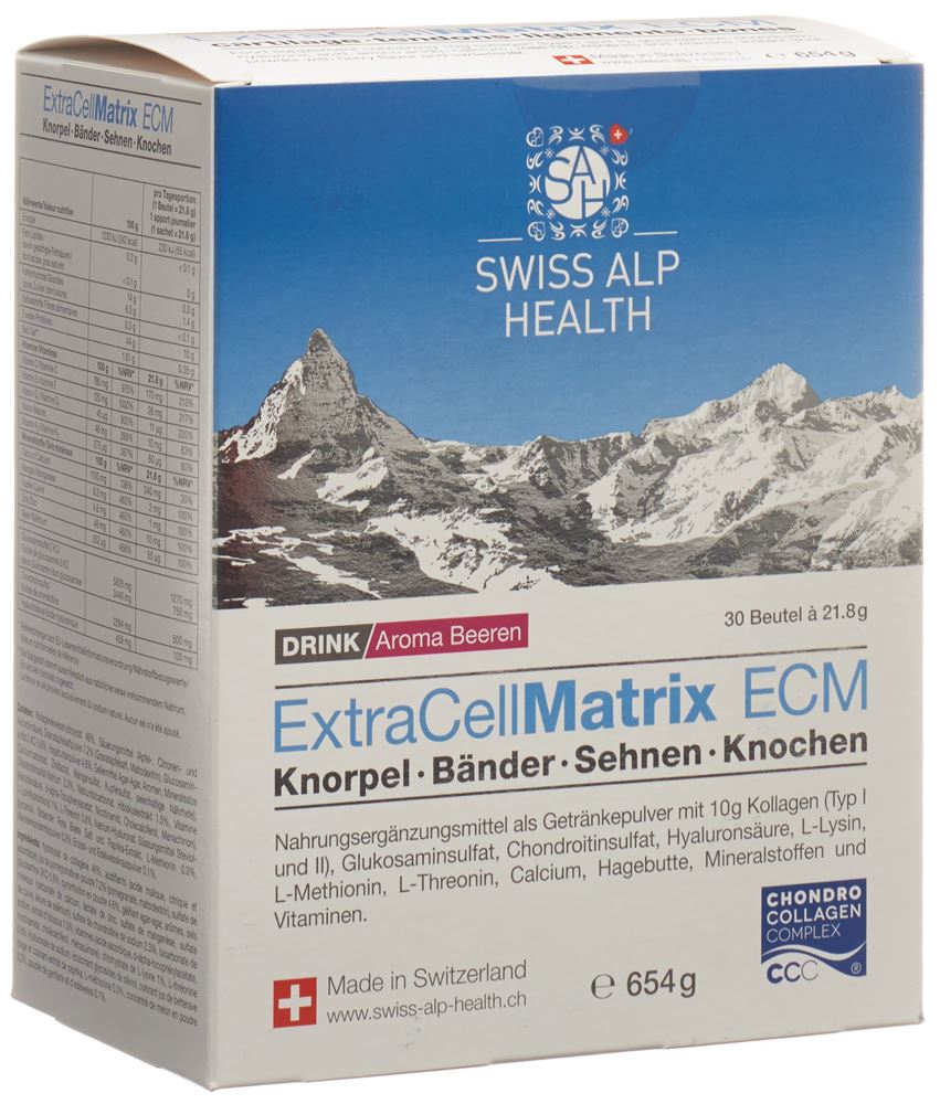 EXTRA CELL Matrix ECM Drink articulation cartilage tendons ligaments et os