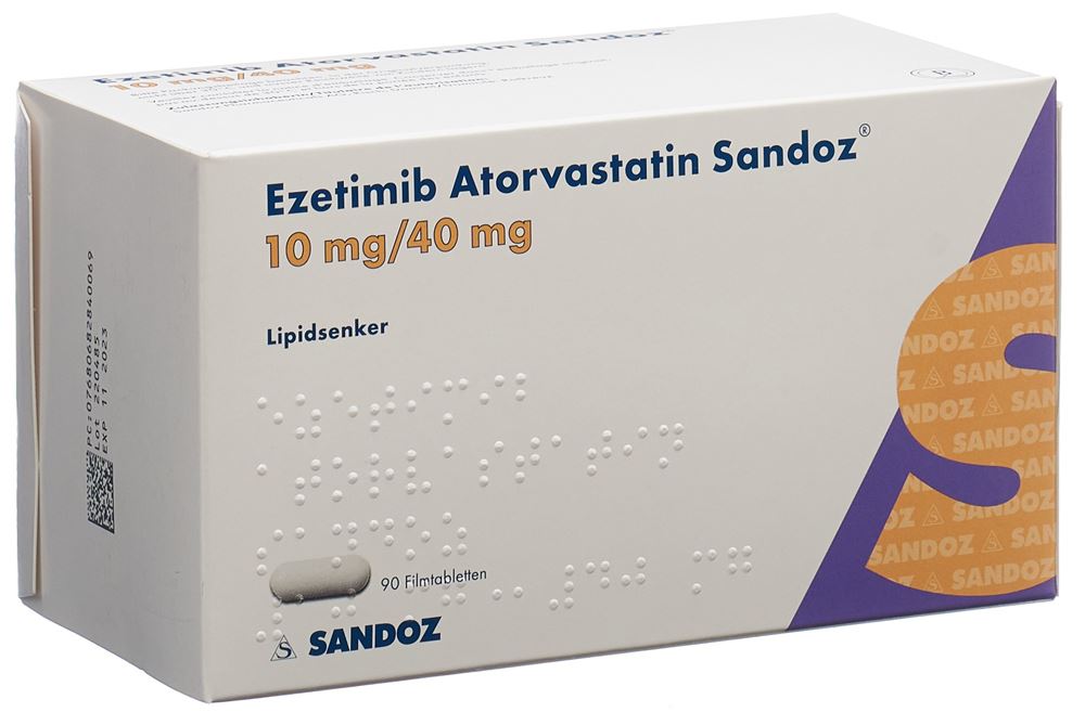 EZETIMIBE ATORVASTATINE Atorvast Sandoz, Hauptbild