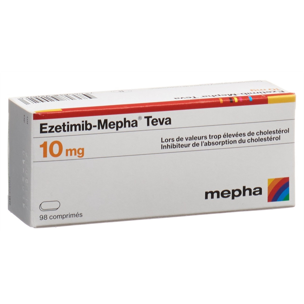 EZETIMIBE Mepha Teva 10 mg, image 2 sur 2