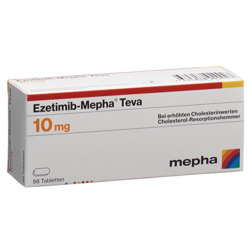 EZETIMIBE Mepha Teva 10 mg, image principale