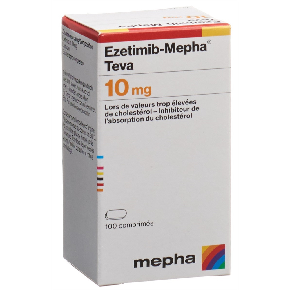 EZETIMIBE Mepha Teva 10 mg, image 2 sur 2