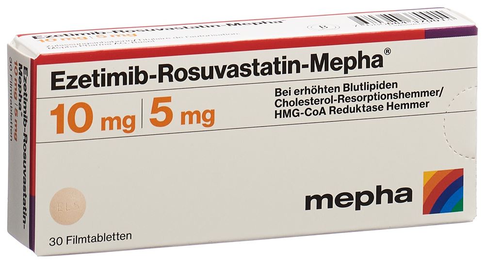 EZETIMIBE ROSUVASTATINE Mepha, image principale