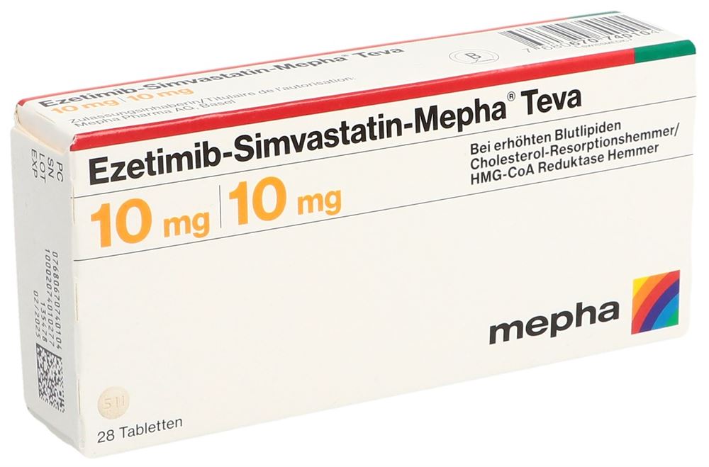 EZETIMIBE ROSUVASTATINE Mepha Teva, image principale