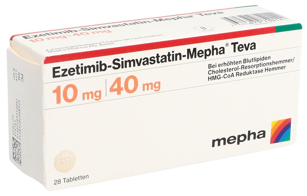 EZETIMIBE ROSUVASTATINE Mepha Teva, image principale