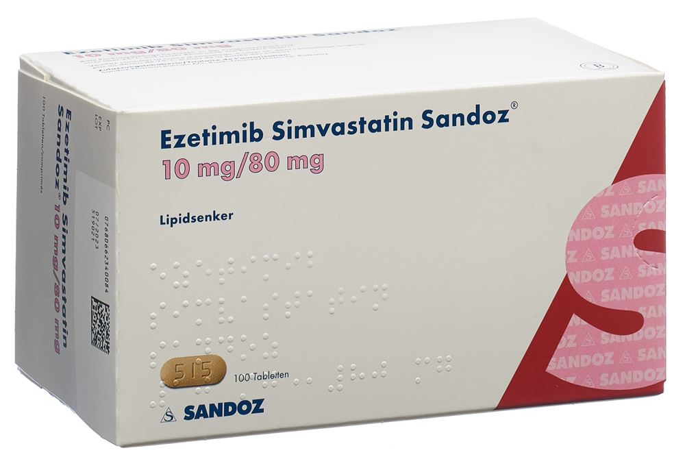 EZETIMIBE SIMVASTATINE Sandoz, Hauptbild