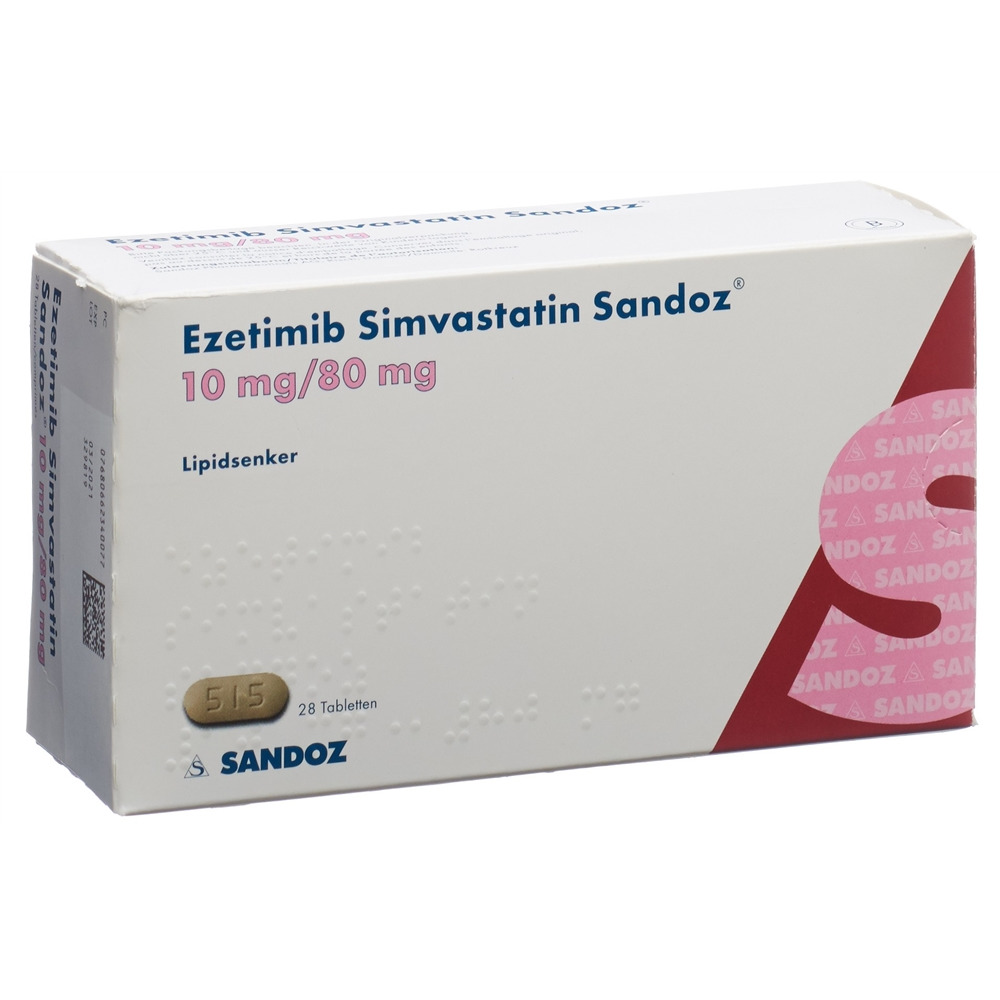 EZETIMIBE SIMVASTATINE Sandoz, Hauptbild