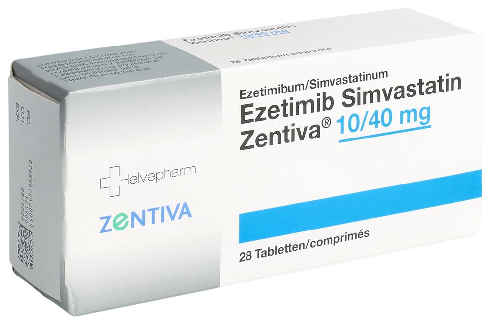EZETIMIBE SIMVASTATINE Zentiva, image principale EZETIMIBE SIMVASTATINE Zentiva, image principale