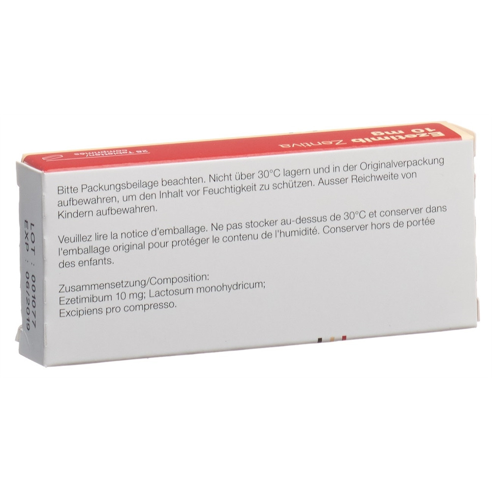 EZETIMIBE Zentiva 10 mg, image 2 sur 2