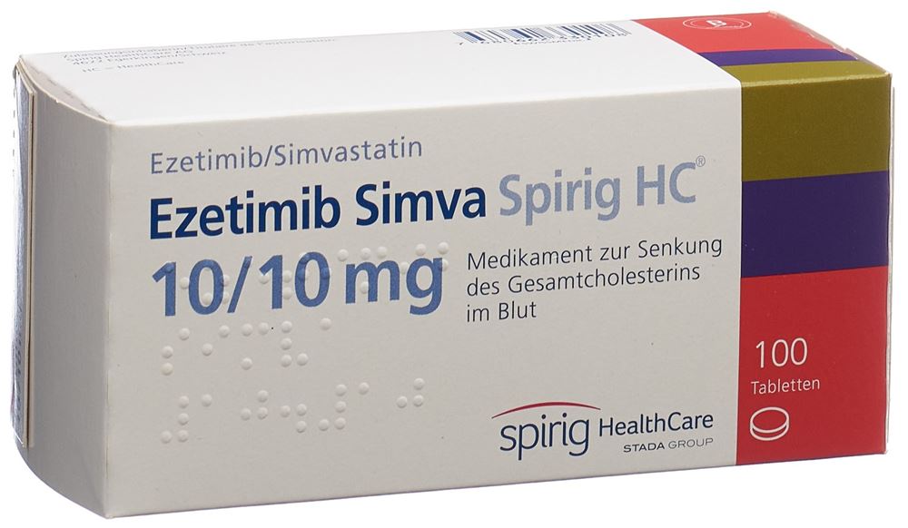 EZETIMIBE SIMVA Spirig HC, image principale