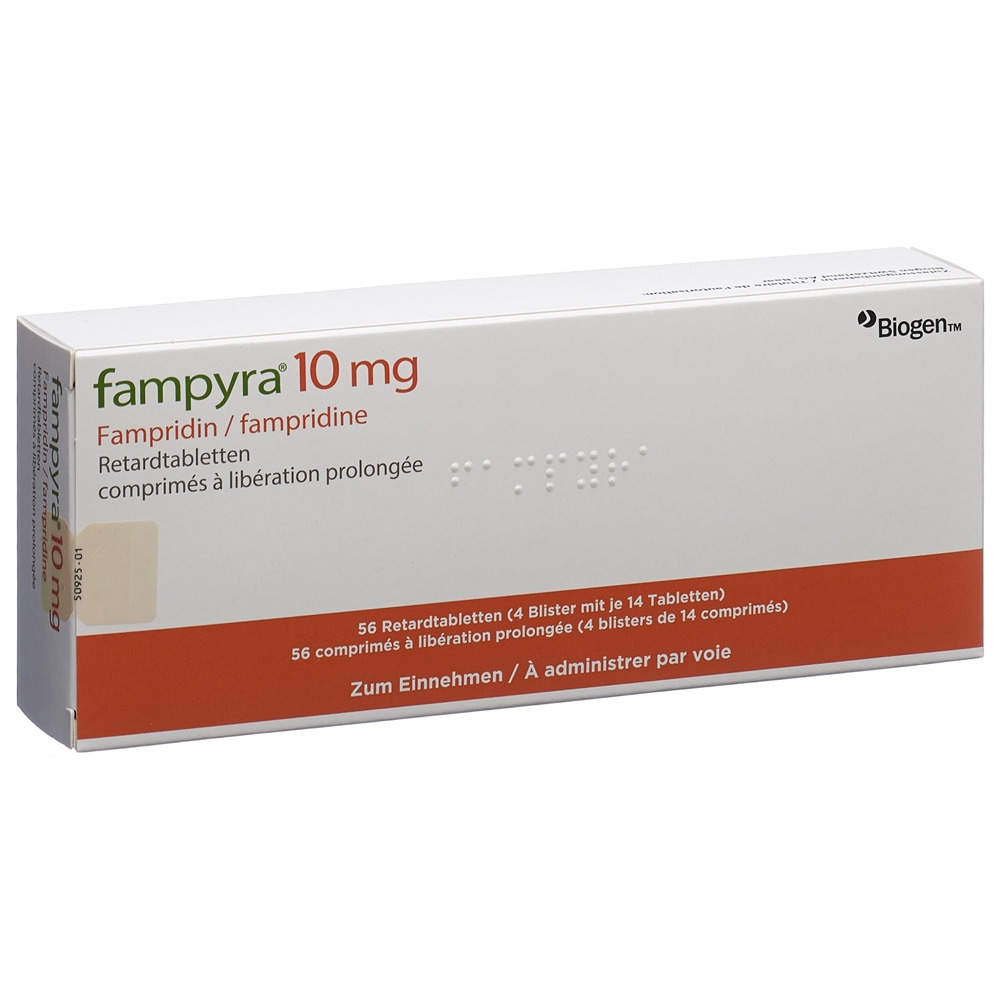 FAMPYRA Ret Tabl 10 mg Blist 56 Stk, Hauptbild