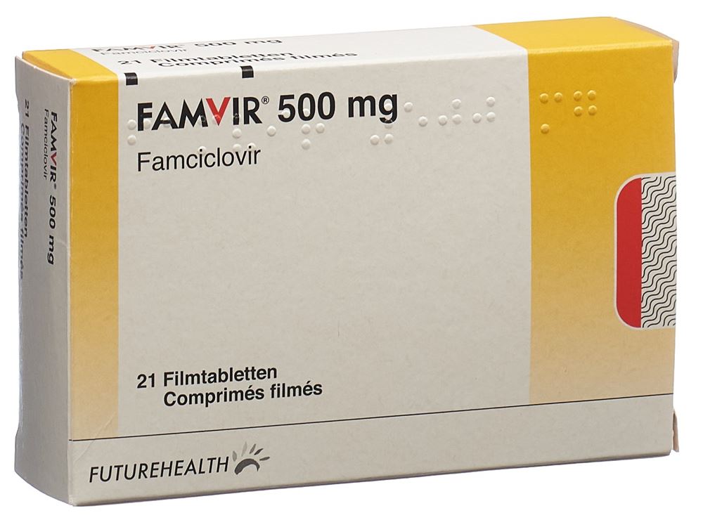 FAMVIR cpr 500 mg blist 21 pce, image principale