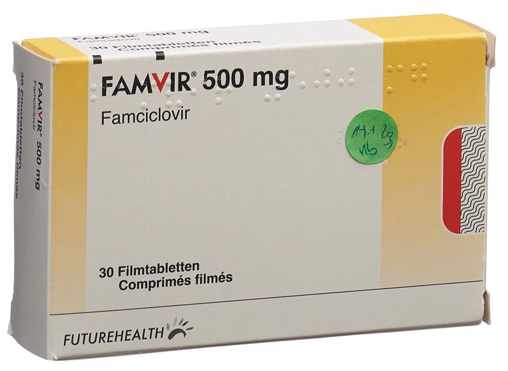 FAMVIR cpr 500 mg blist 30 pce, image principale