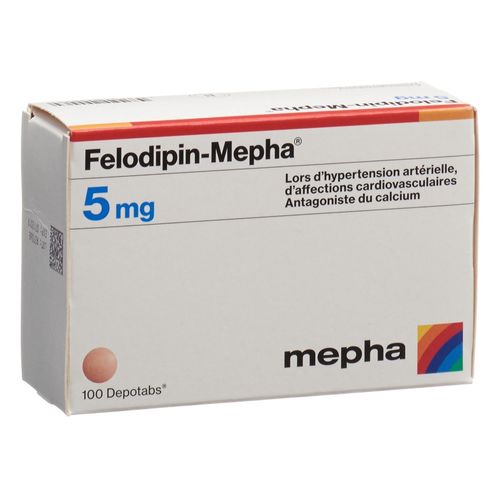 FELODIPINE Mepha 5 mg, image 2 sur 2