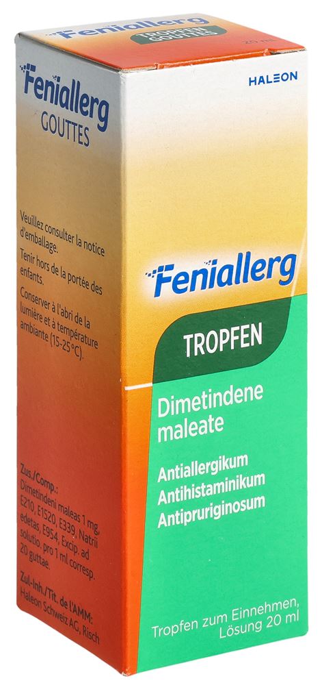 Feniallerg gouttes 1 mg/ml fl 20 ml