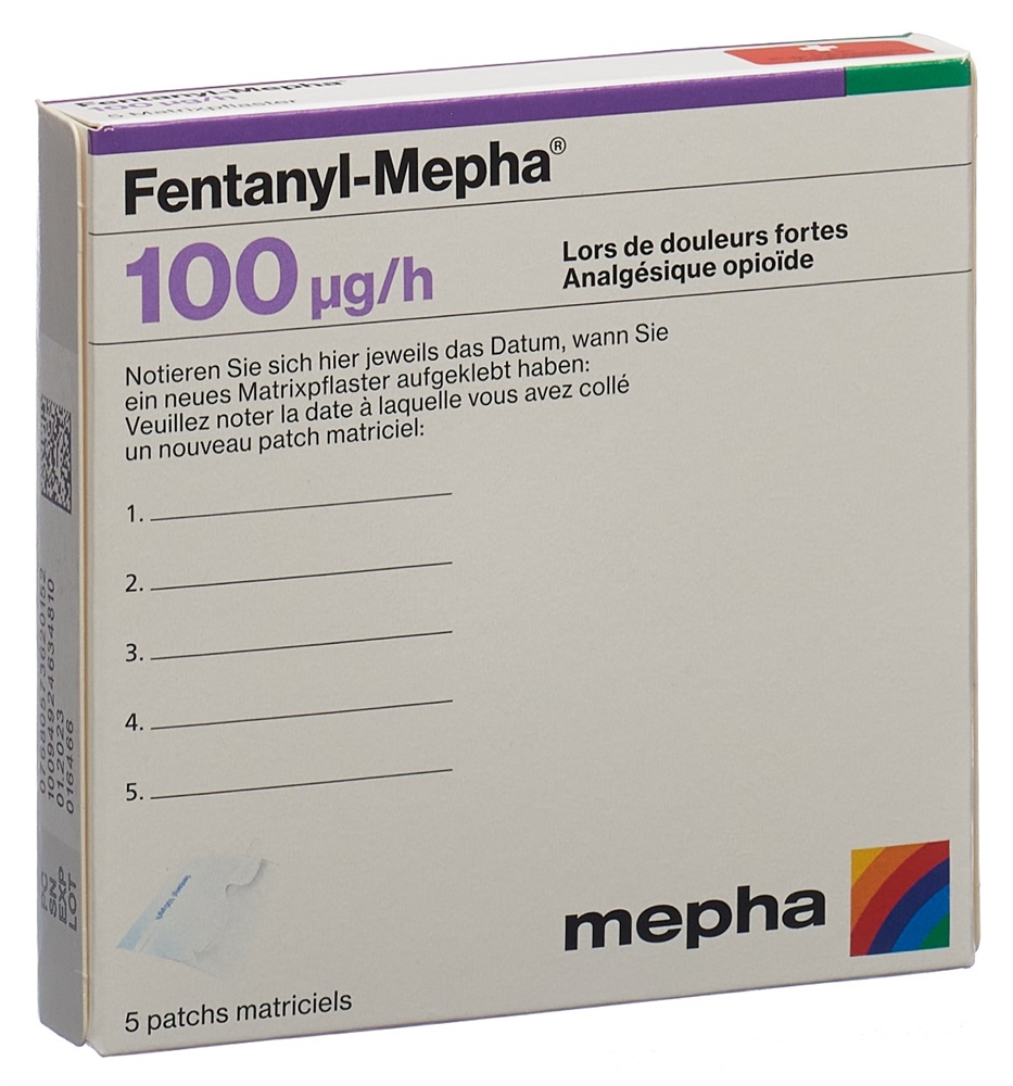 FENTANYL Mepha 100 mcg/h, image 2 sur 2