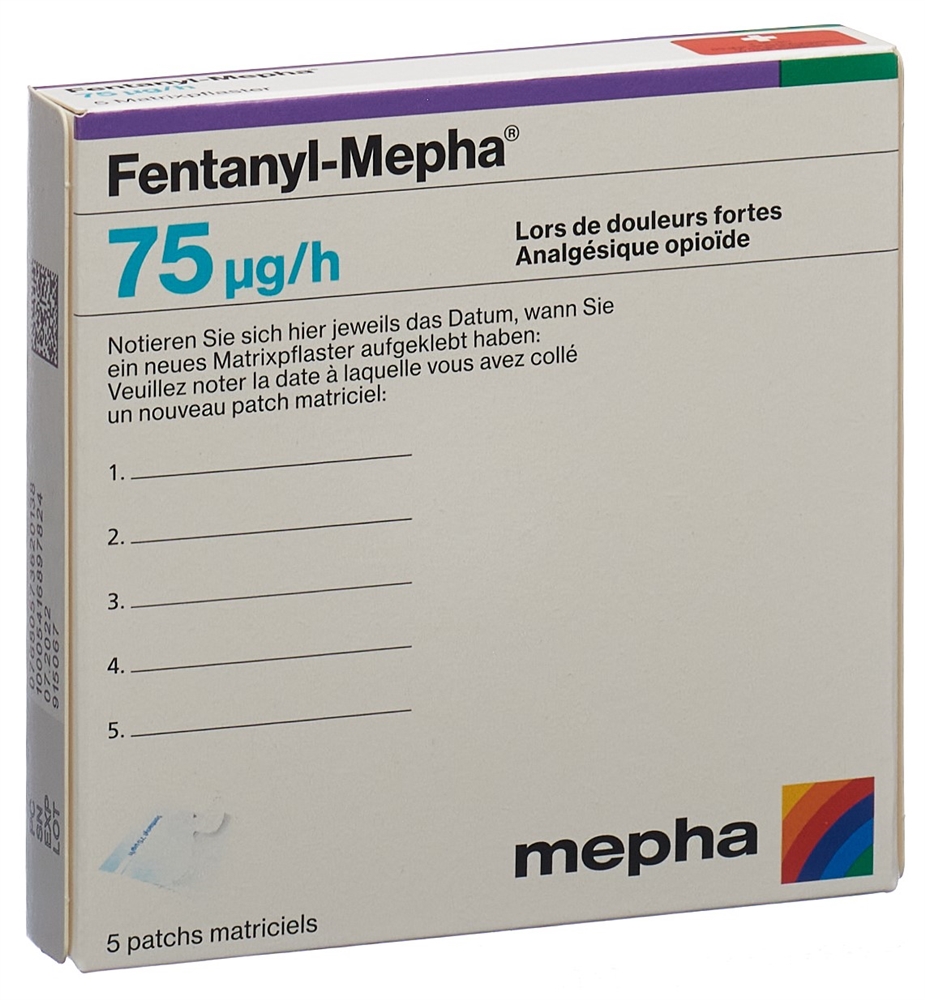 FENTANYL Mepha 75 mcg/h, image 2 sur 2