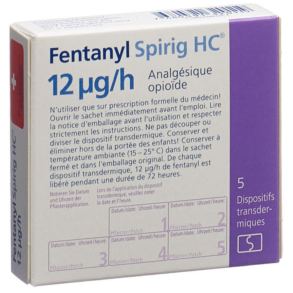 FENTANYL Spirig HC 12 mcg/h, image 2 sur 2