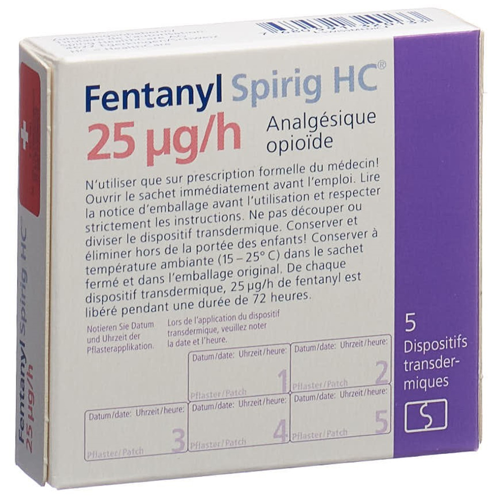 FENTANYL Spirig HC 25 mcg/h, Bild 2 von 2