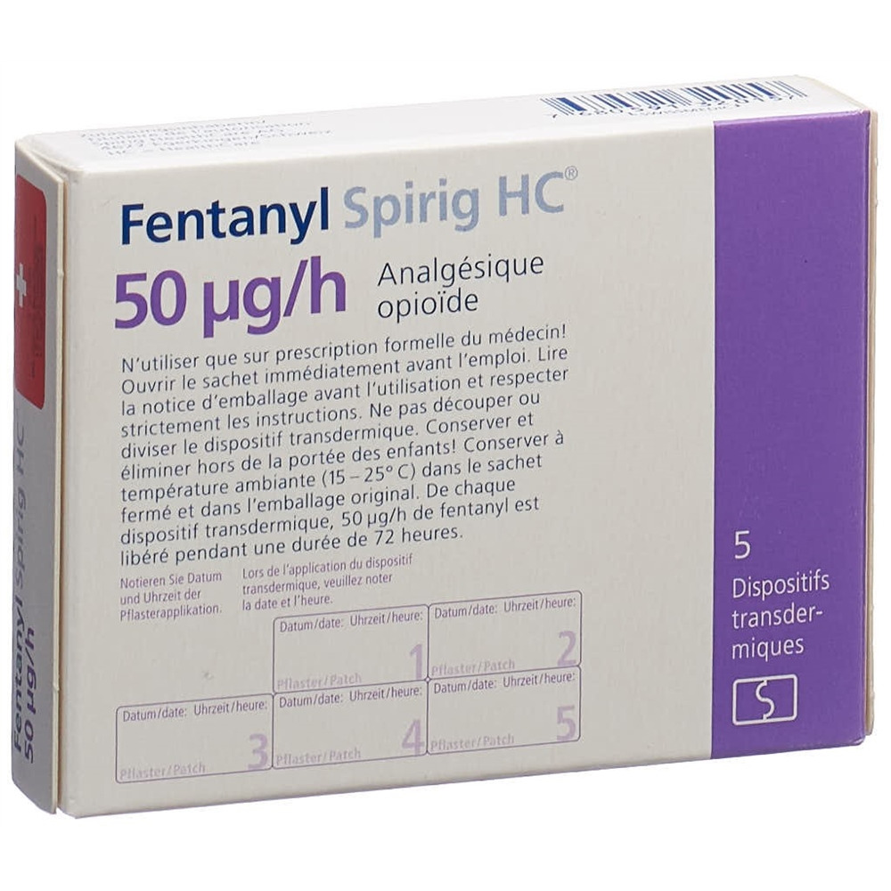 FENTANYL Spirig HC 50 mcg/h, image 2 sur 2