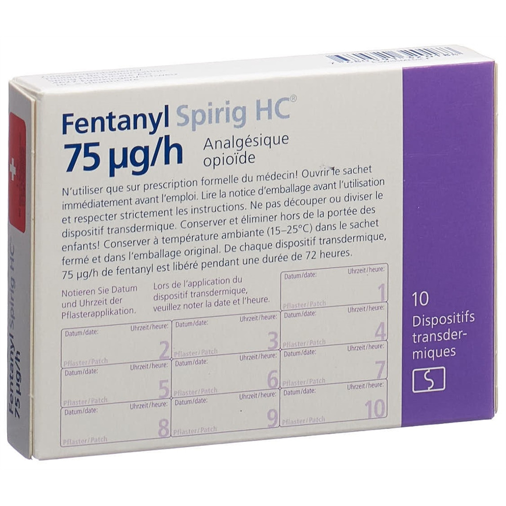 FENTANYL Spirig HC 75 mcg/h, image 2 sur 2