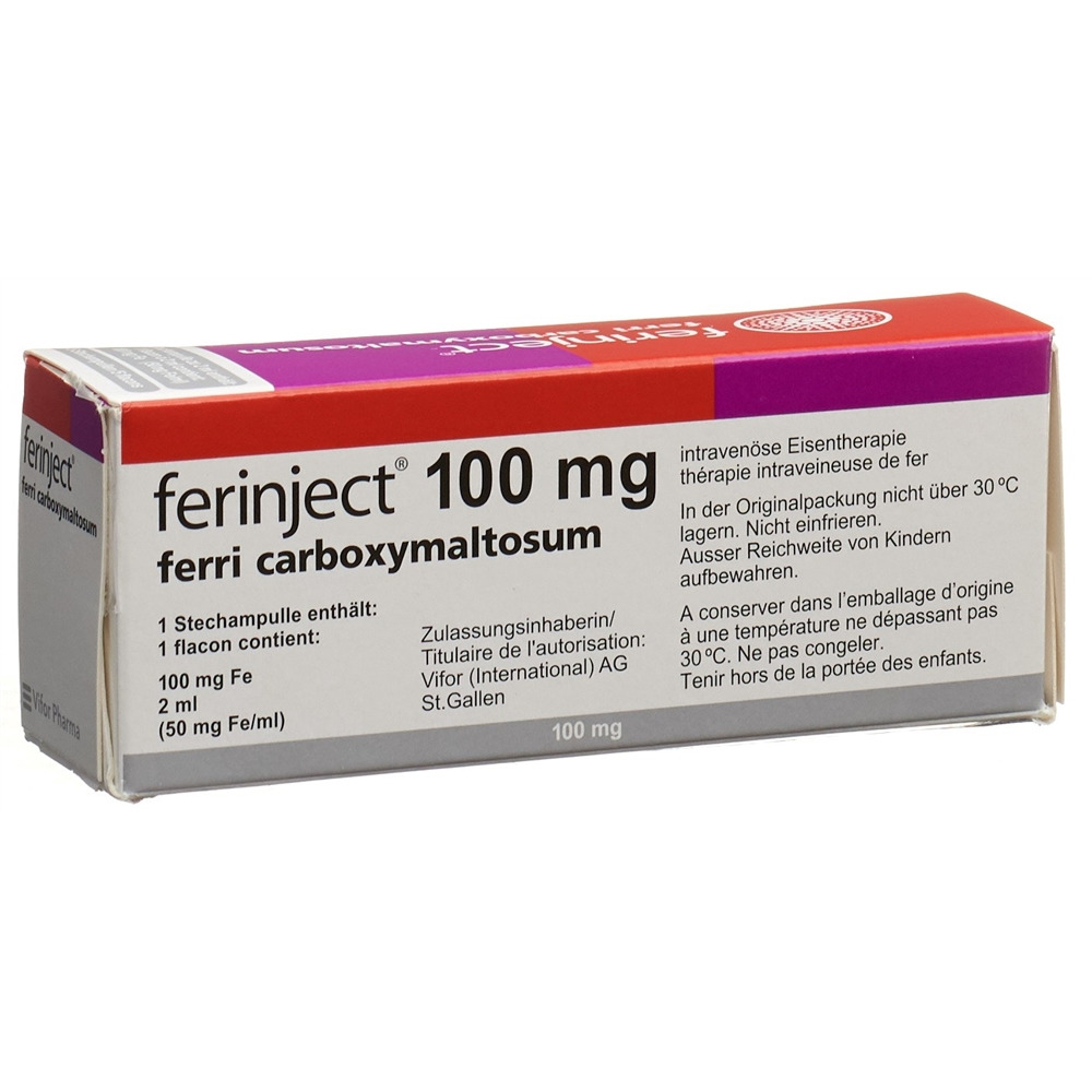 FERINJECT Inj Inf Präp 100 mg/2ml Durchstf 2 ml, Bild 2 von 2