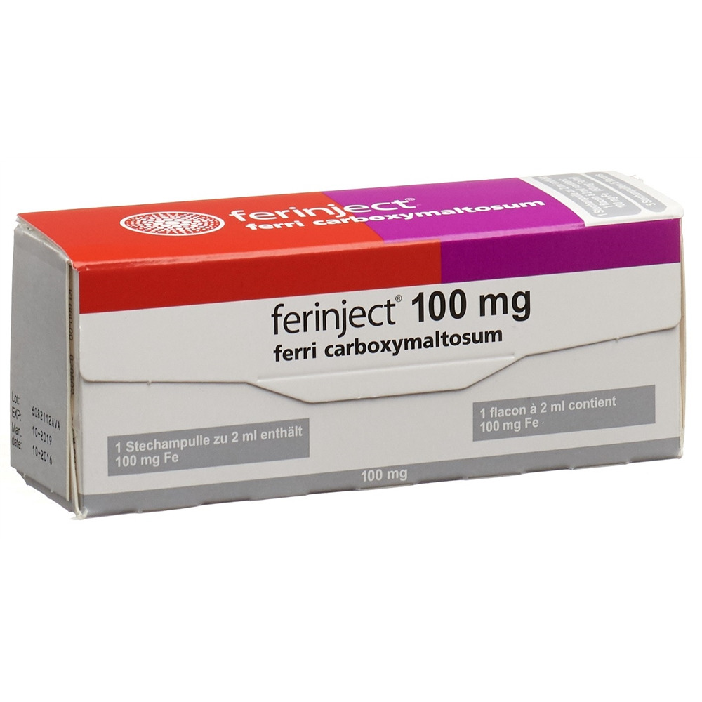 FERINJECT Inj Inf Präp 100 mg/2ml Durchstf 2 ml, Hauptbild