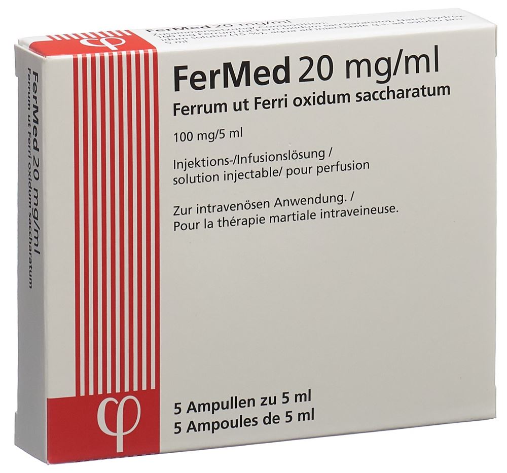 FERMED Inj Inf Präp 100 mg/5ml Amp 5 ml, Hauptbild