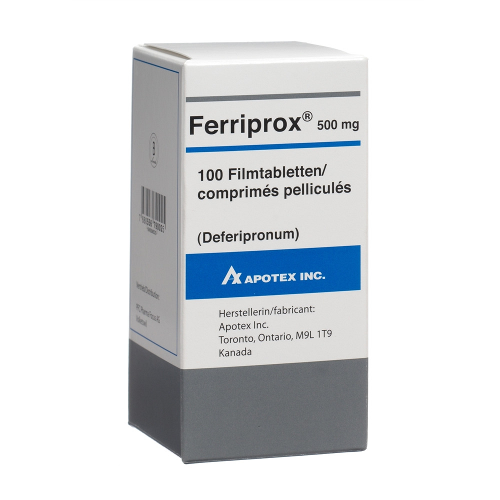 FERRIPROX cpr pell 500 mg bte 100 pce, image principale