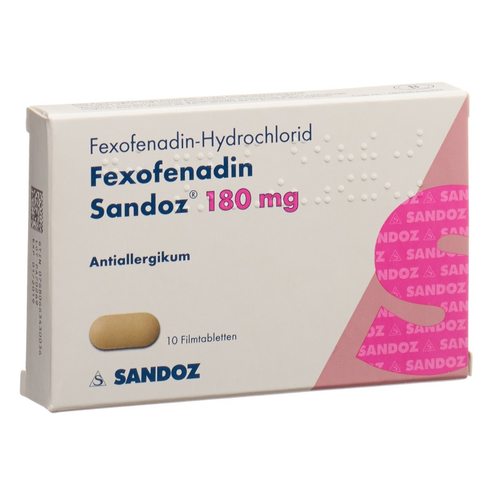 FEXOFENADINE Sandoz 180 mg, Hauptbild