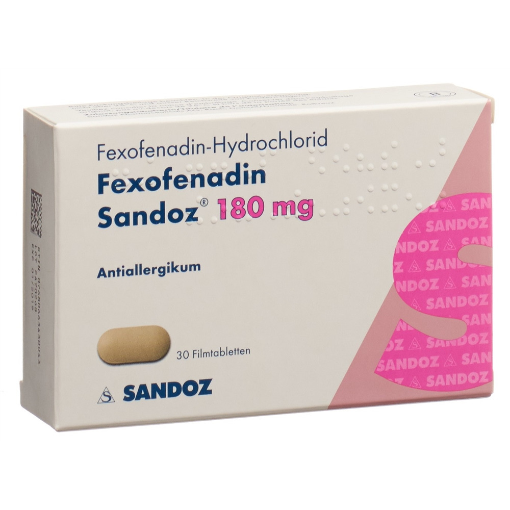 FEXOFENADINE Sandoz 180 mg, Hauptbild