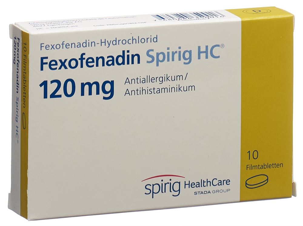 FEXOFENADINE Spirig HC 120 mg, Hauptbild