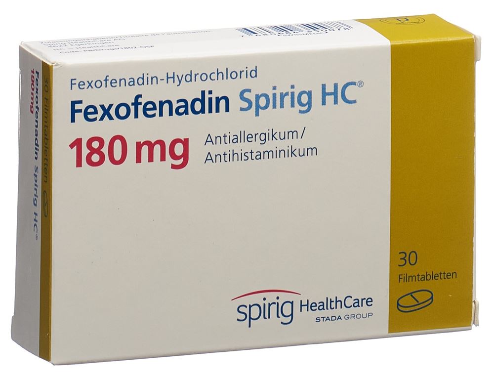 FEXOFENADINE Spirig HC 180 mg, Hauptbild