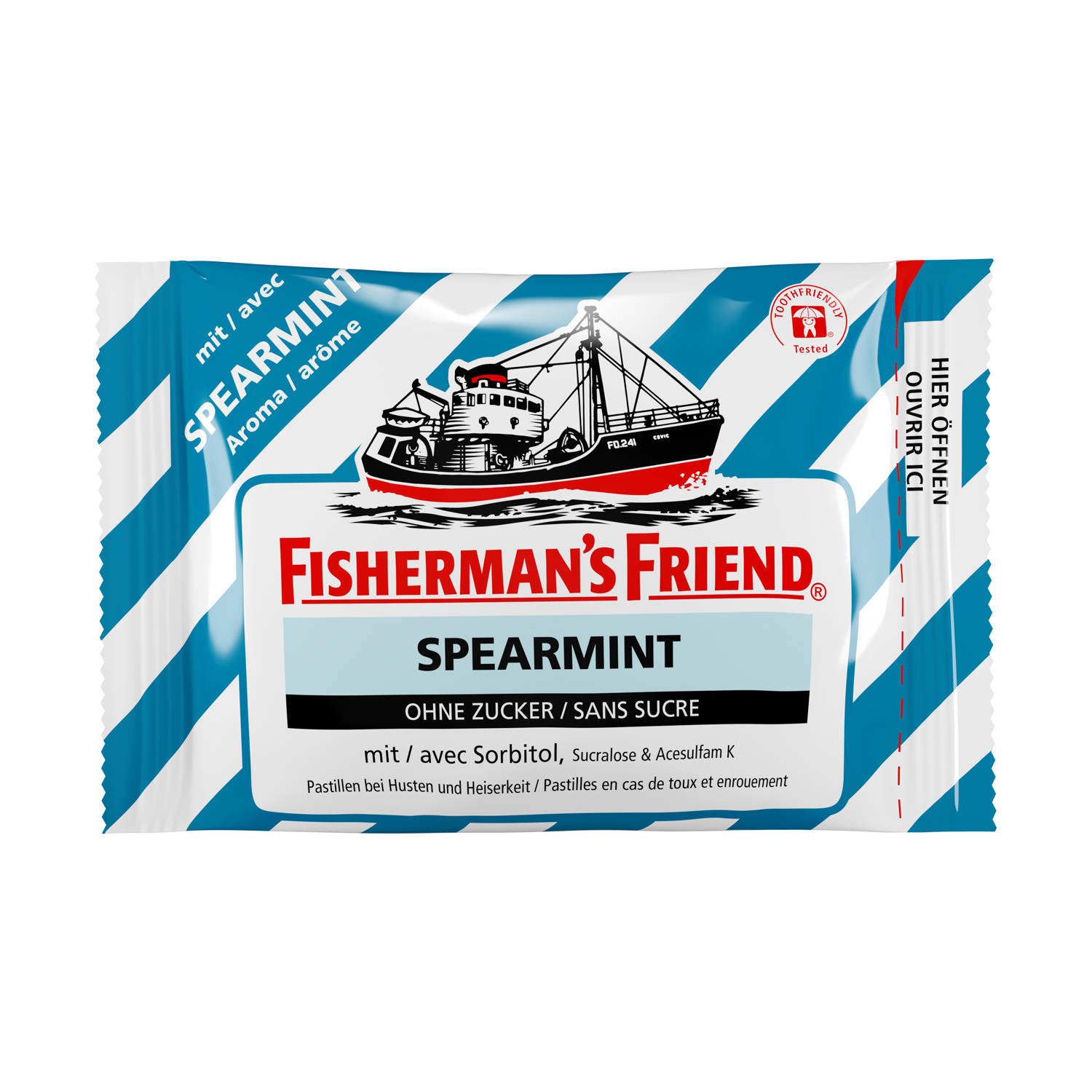 Fisherman's Friend Pastillen Spearmint ohne Zucker Btl 25 g, Hauptbild