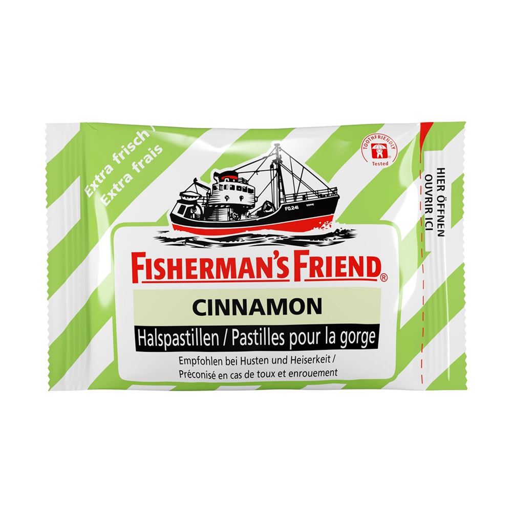 Fisherman's Friend pastilles cinnamon sans sucre sach 25 g
