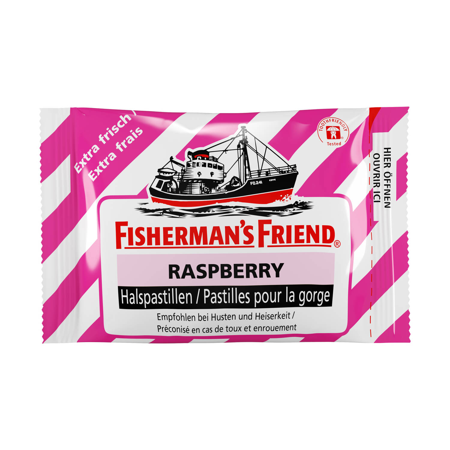 Fisherman's Friend pastilles raspberry sans sucre sach 25 g, image principale